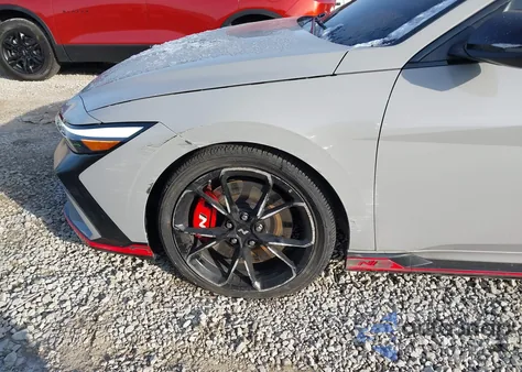 2025 Hyundai Elantra N из США, поврежденный, VIN KMHLW4DK5SU035722